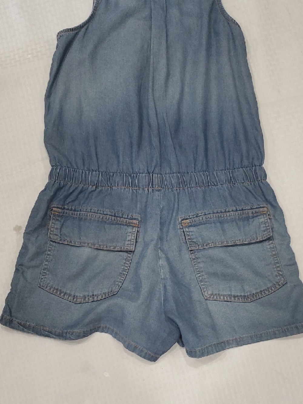 Current/Elliott Light Blue Denim Romper - Picture 8 of 12